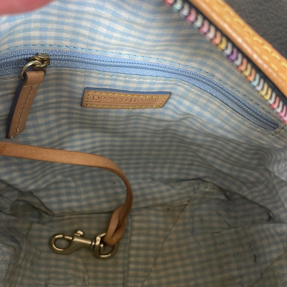 Vintage Dooney & Bourke It Bag | Bubble Letter Black Leather Satchel | Y2K Rare - Picture 6 of 12